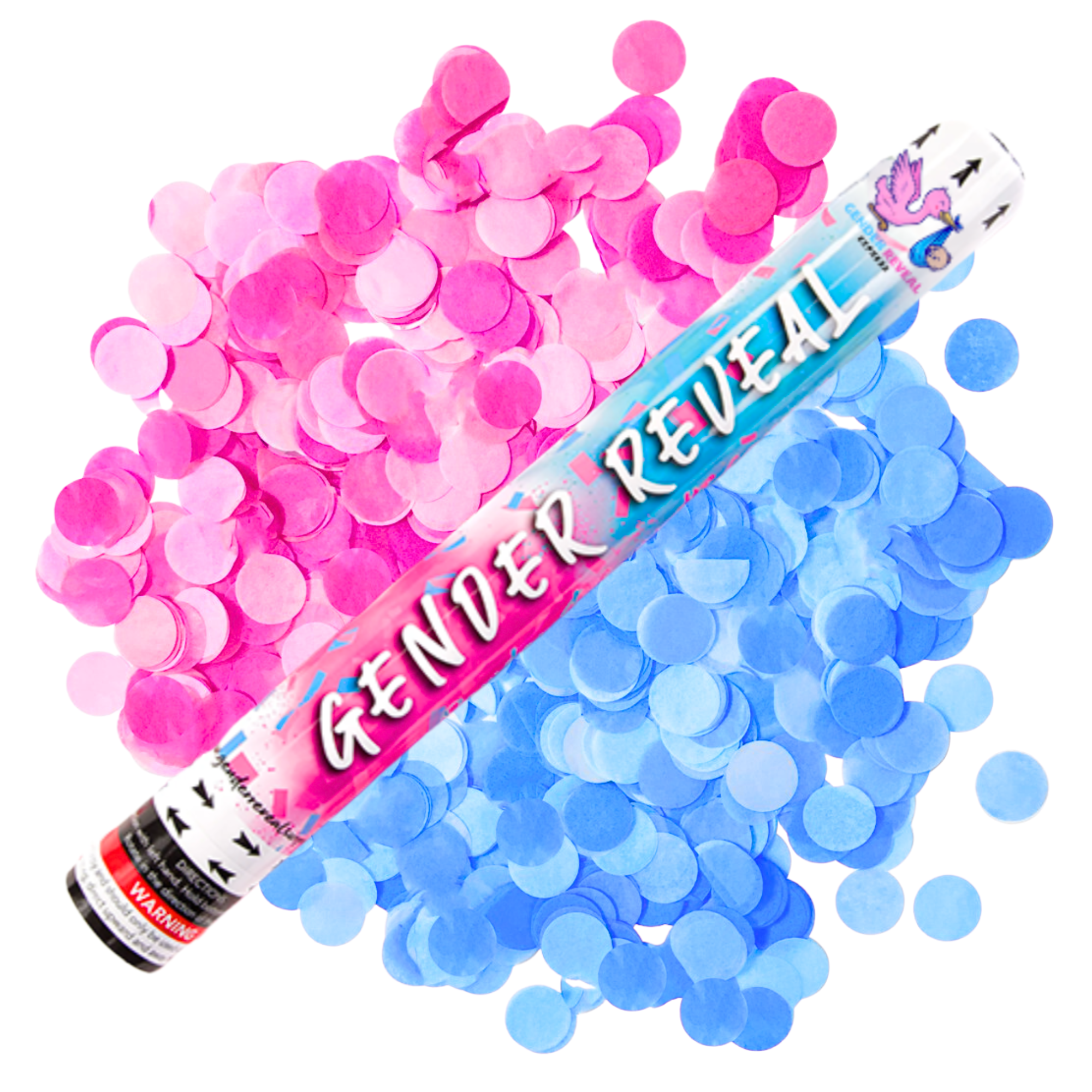Gender Reveal BIO 50CM Confetti Cannon