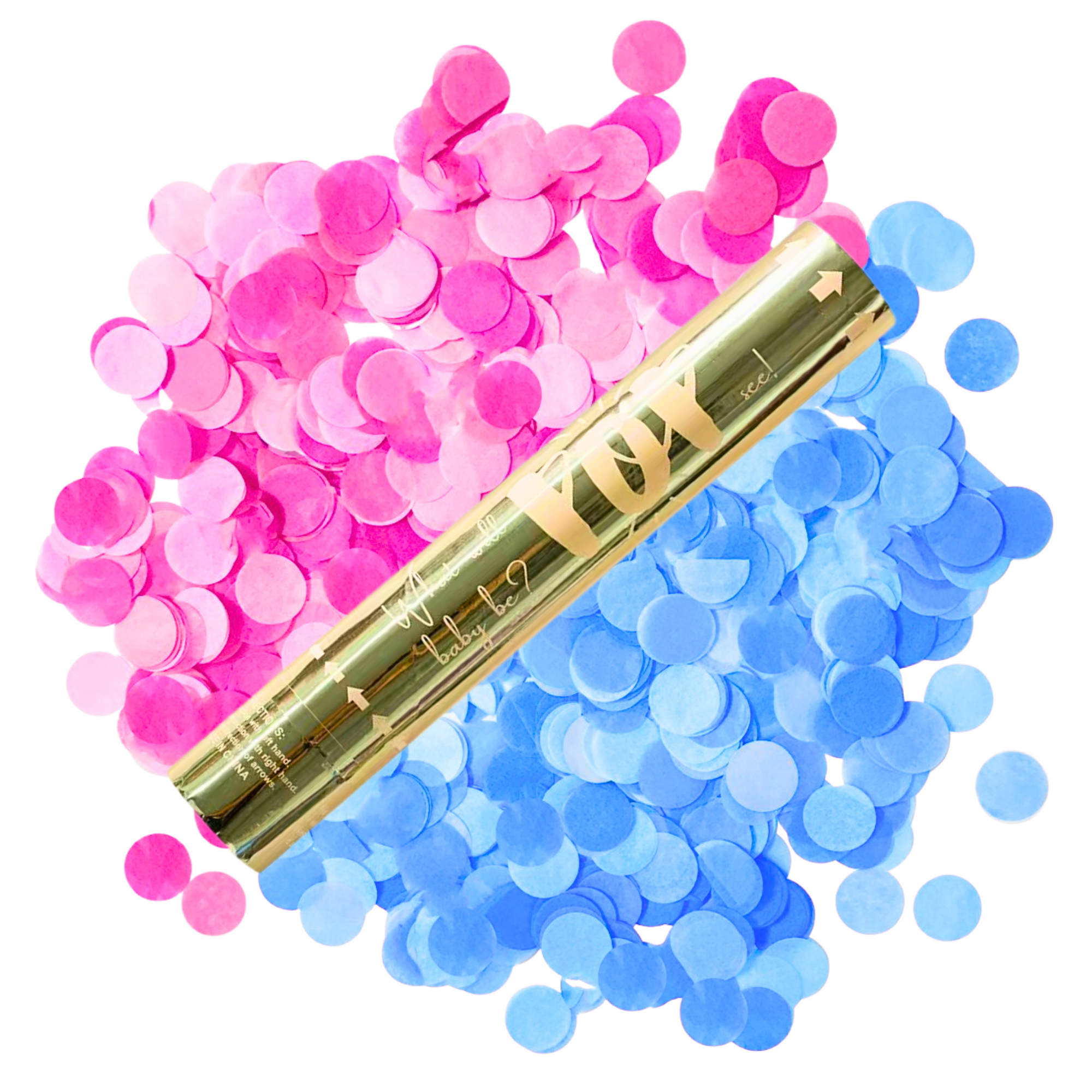Gender Reveal BIO 30CM Luxury Confetti Cannon