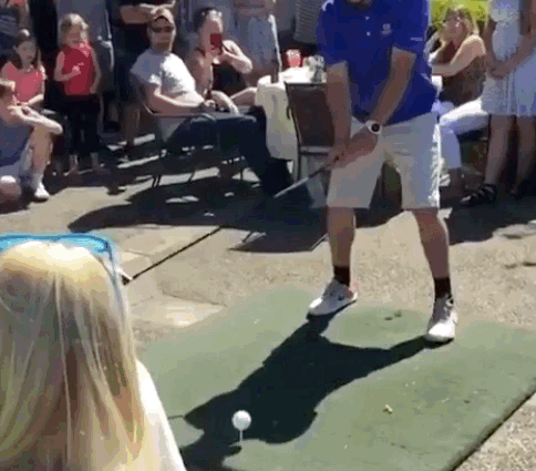 Gender Reveal Golf Ball Reveal GIF