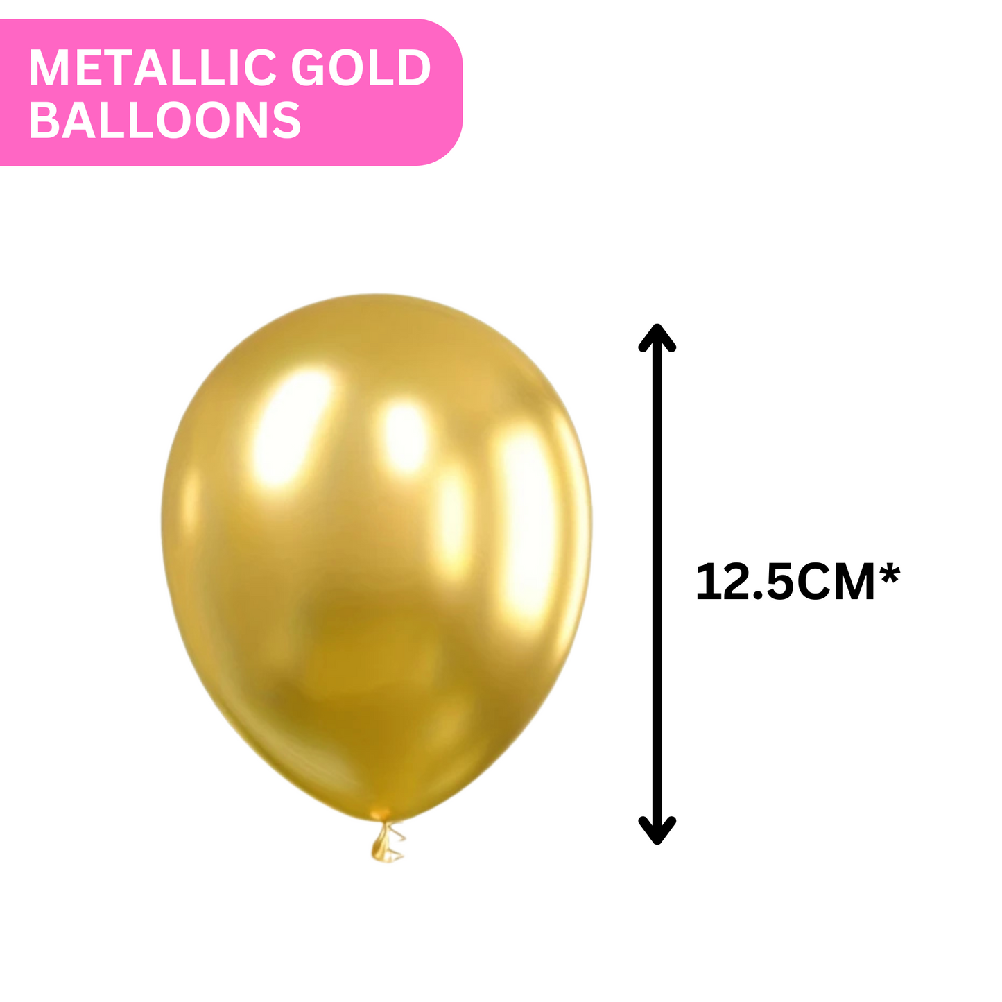 Gender Reveal Metallic Gold Balloons Decoration