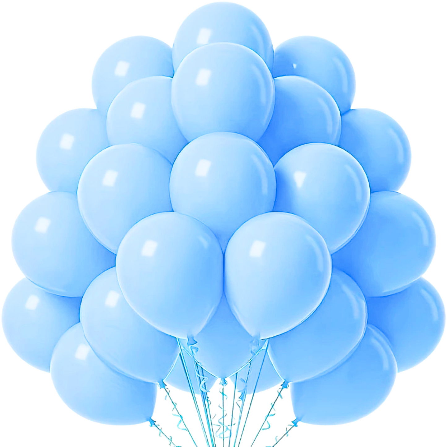 Light Baby Blue Balloons for Baby Shower, Gender Reveal, Weddings and party decorations