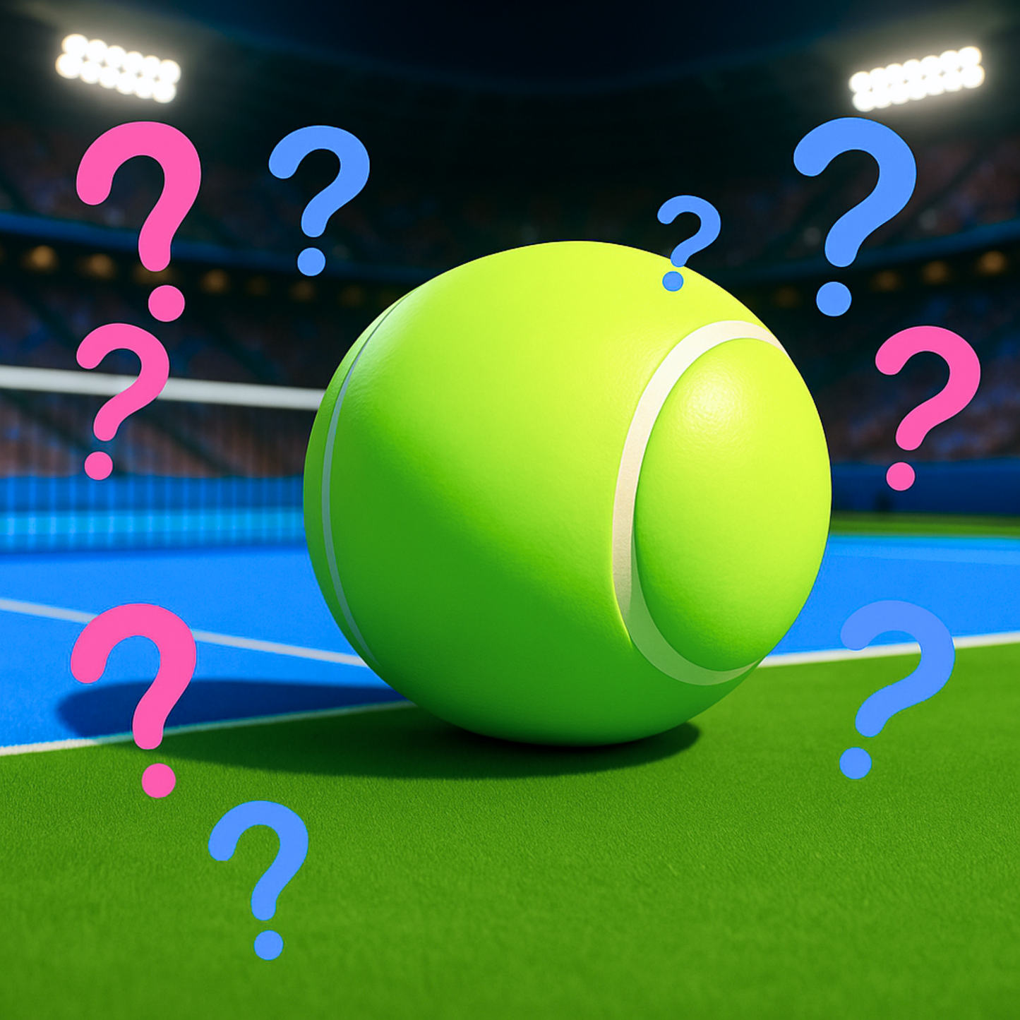 Gender Reveal Surprise Reveal Tennis Ball for Surprise Announcement Gender Reveal Party.