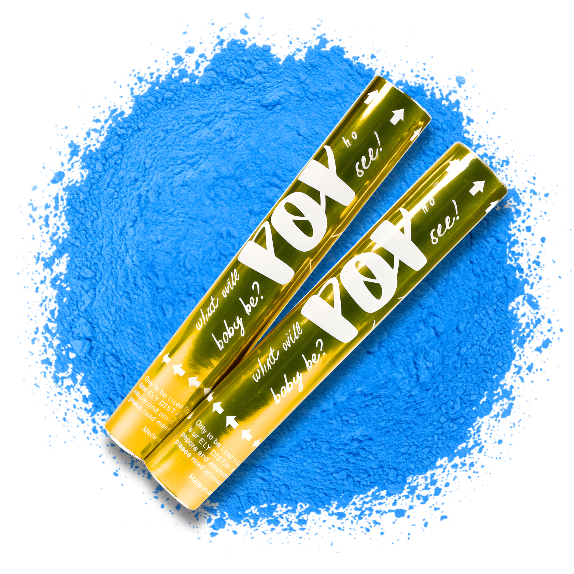 2 Pack Gender Reveal Powder Cannons 30cm