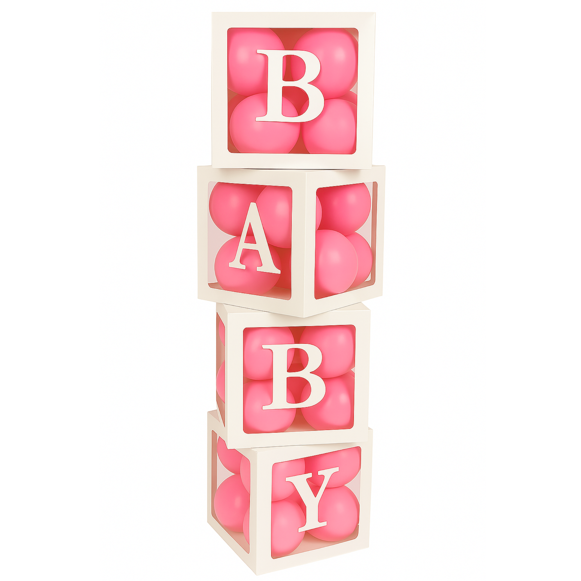 Baby Box Set Decoration with Pink Balloons for party