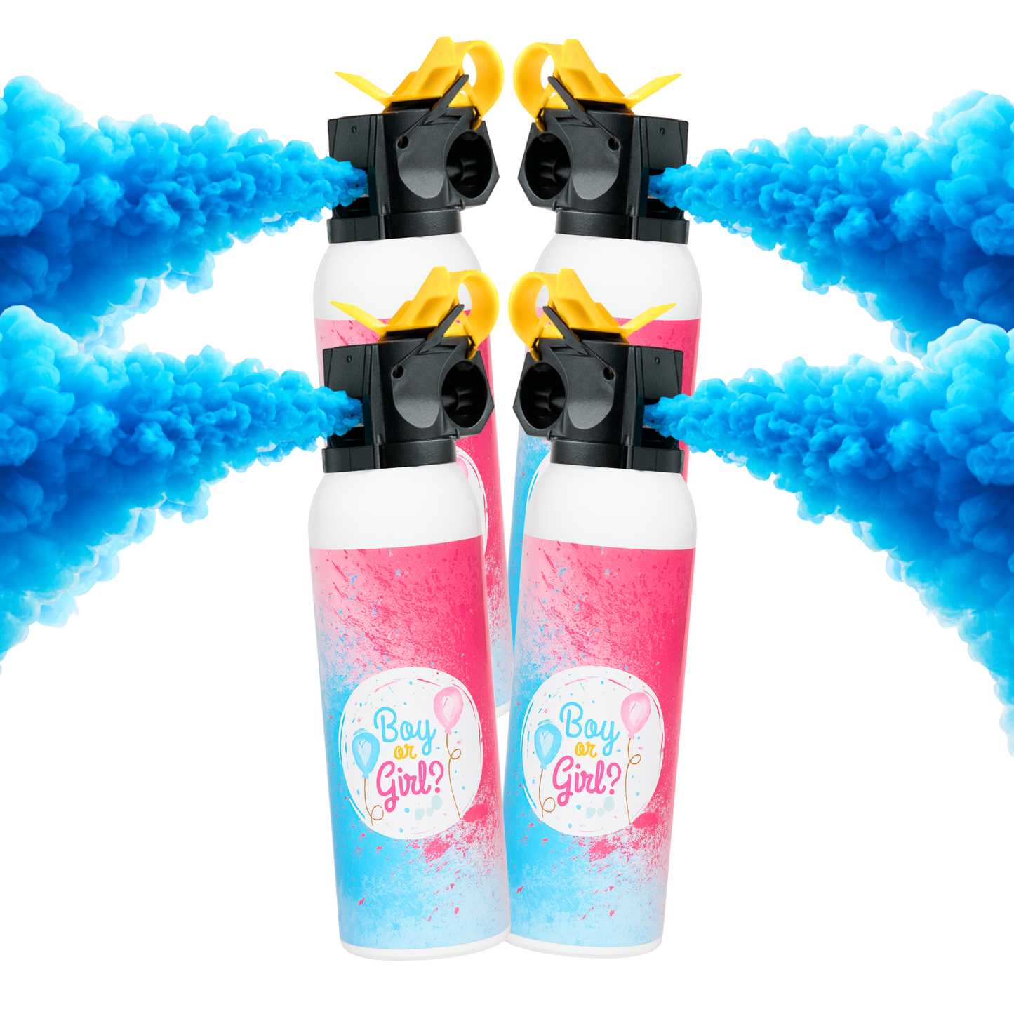 4 Pack Gender Reveal Baby Blasters Bundle