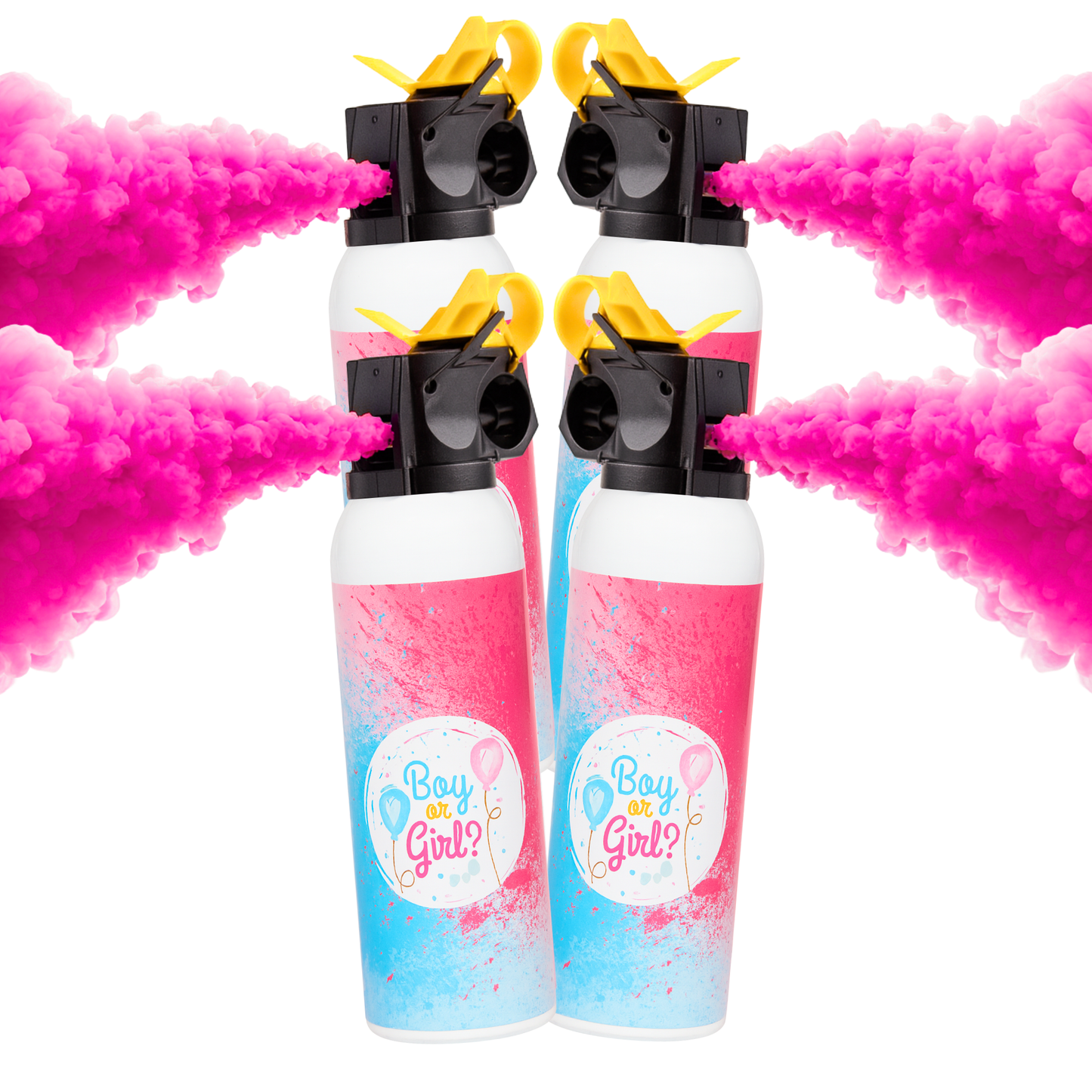 4 Pack Gender Reveal Baby Blasters Bundle
