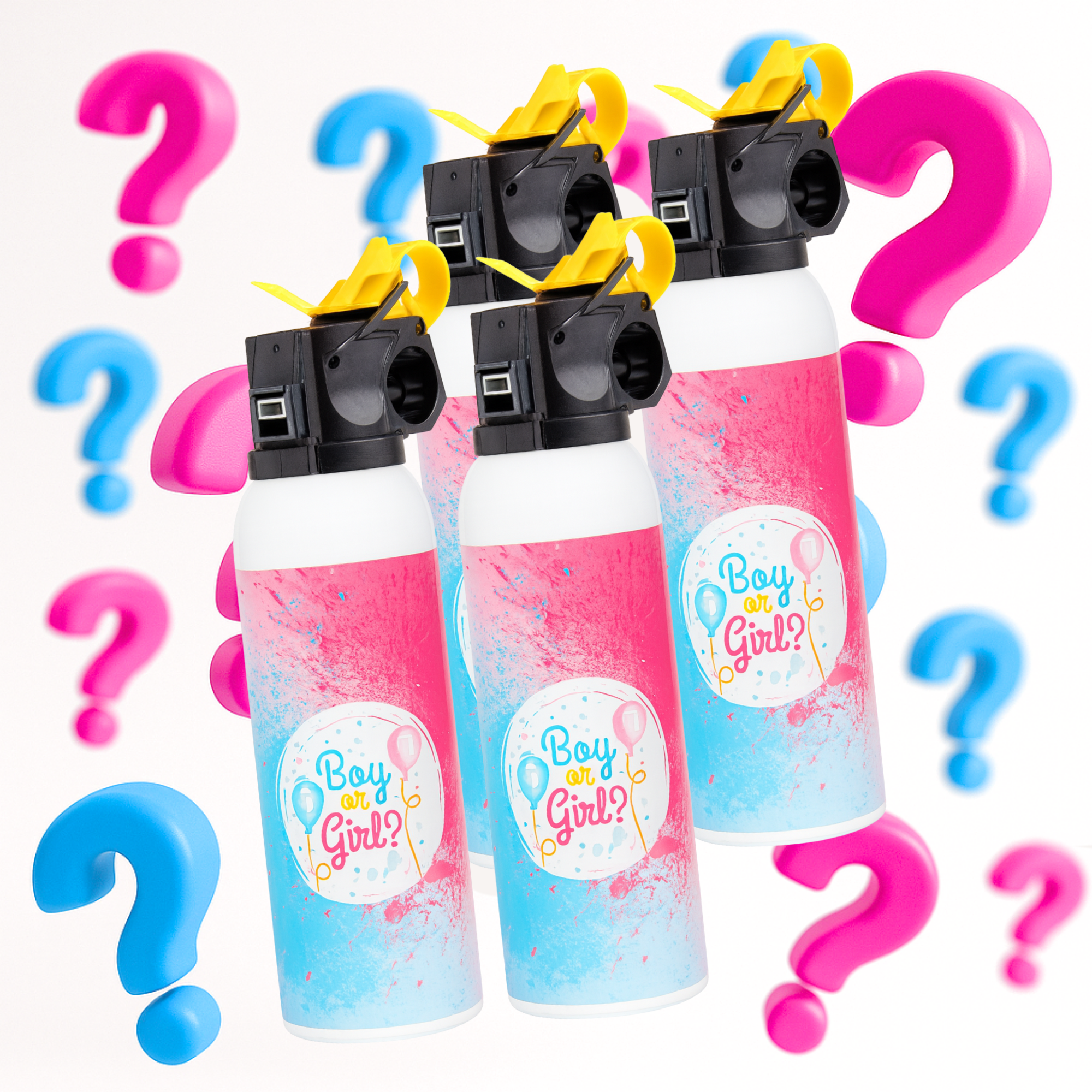 4 Pack Gender Reveal Baby Blasters Bundle