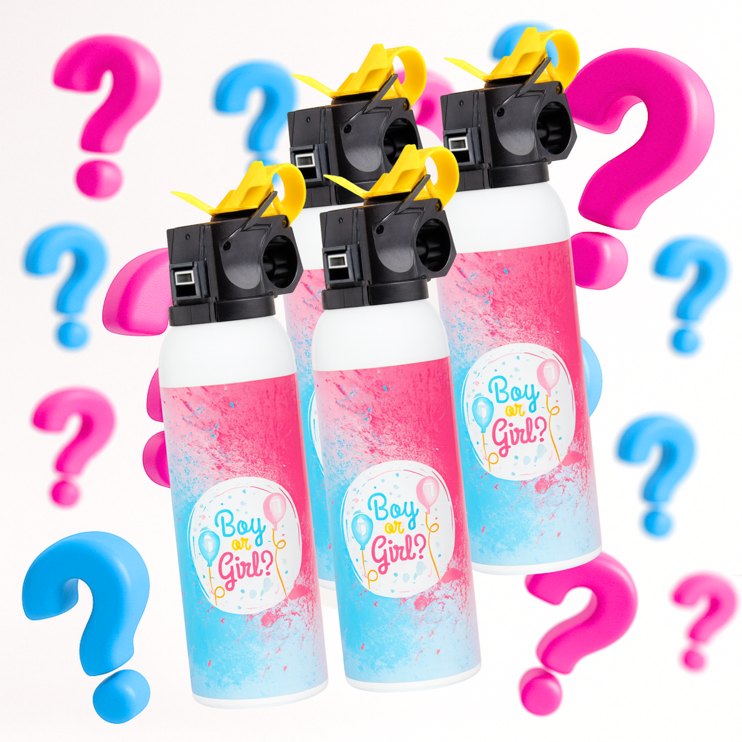 4 Pack Gender Reveal Baby Blasters Bundle