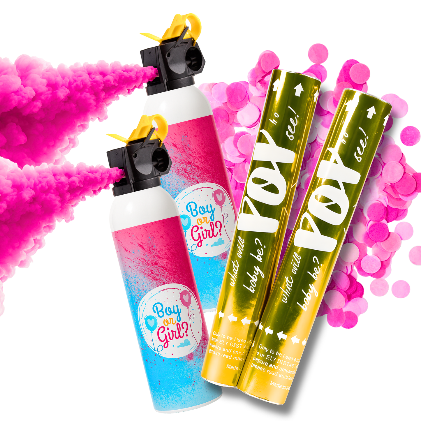 Gender Reveal Double Luxury Cannon & Blaster Bundle 🎉