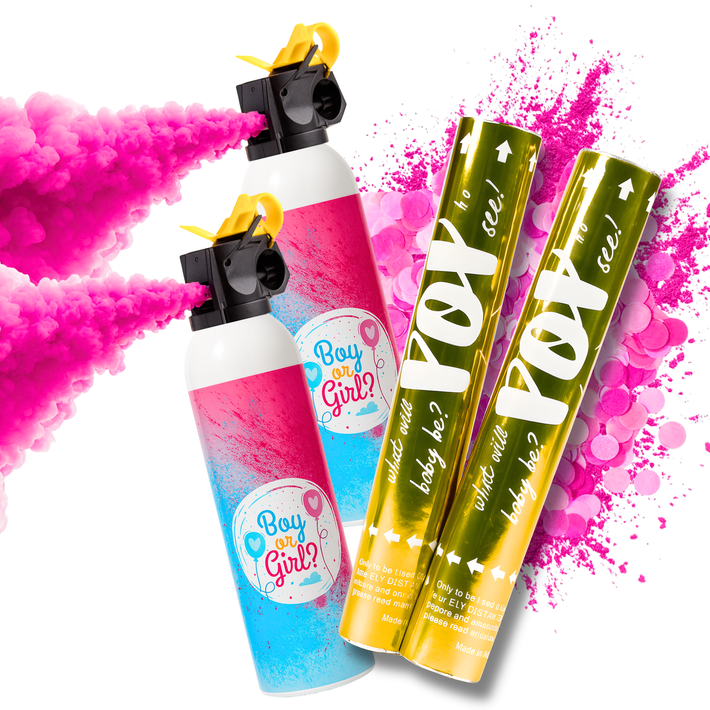 Gender Reveal Double Luxury Cannon & Blaster Bundle 🎉
