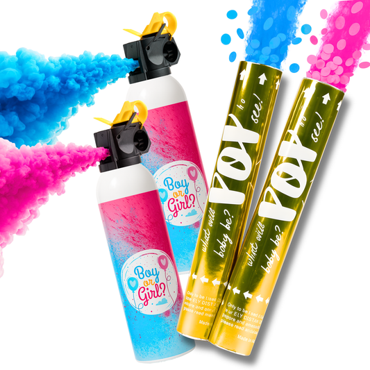 Gender Reveal Double Luxury Cannon & Blaster Bundle 🎉