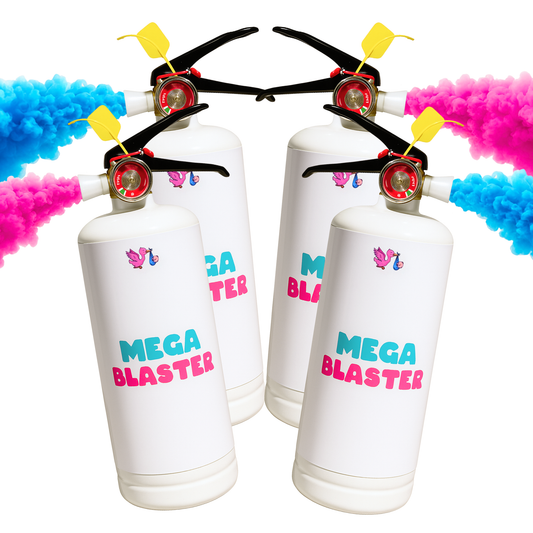 Gender Reveal Family MEGA Powder Blaster/Extinguisher Bundle 1.2KG 🔥