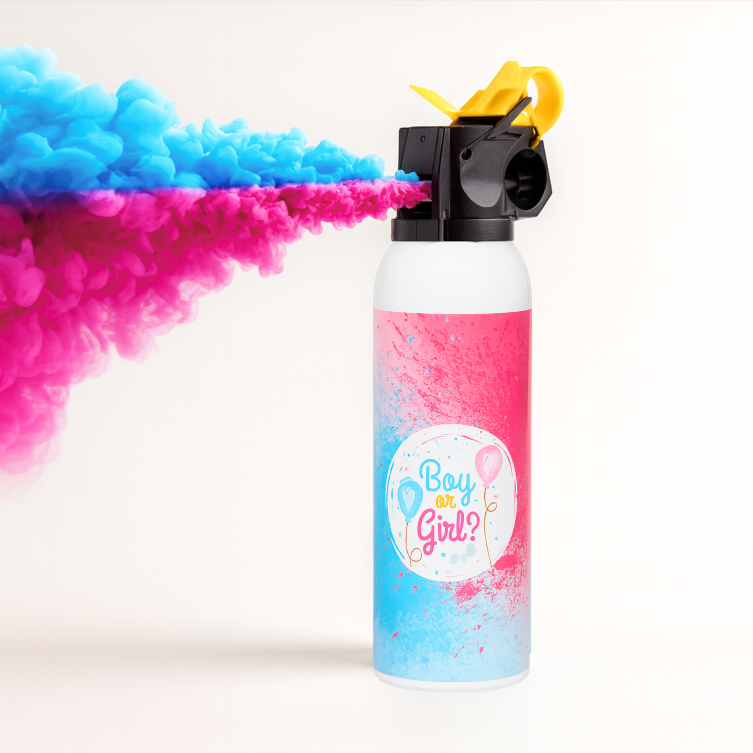 Gender Reveal Baby Powder Blaster, pink or blue smoke for gender reveal celebration party.