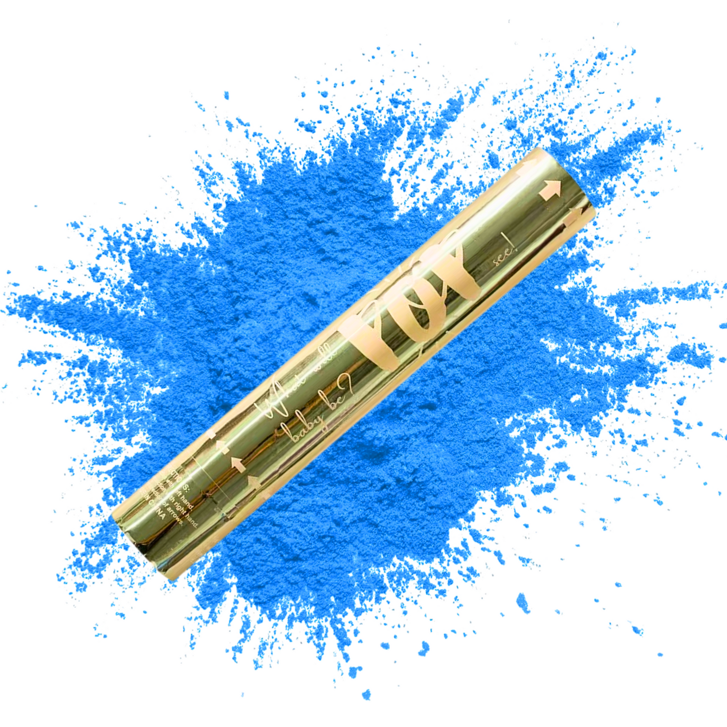 Luxury Gender Reveal Cannon with Blue powder smoke
