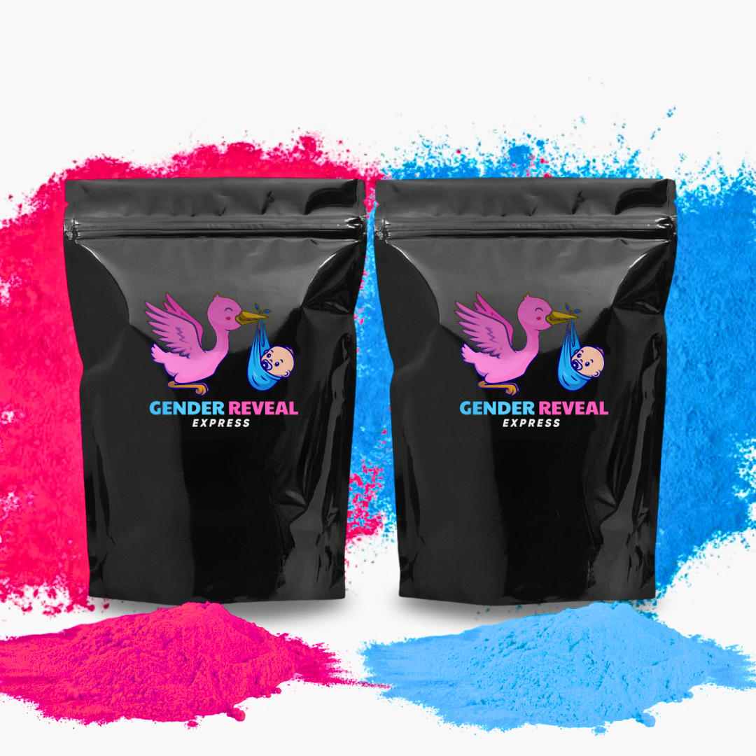 Gender Reveal BIO Holi Powder 2.1KG | Non-Toxic Pink or Blue Powder ...