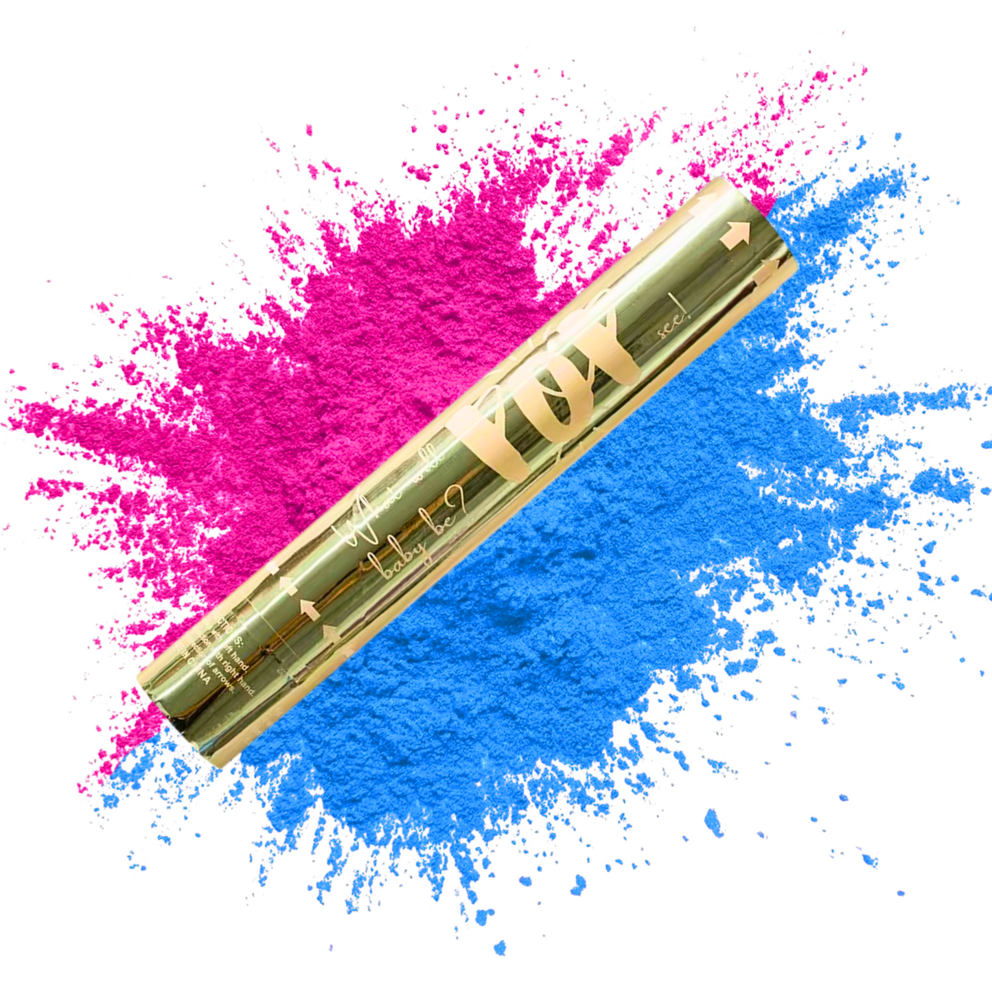 Luxury Gender Reveal Cannon with powder smoke