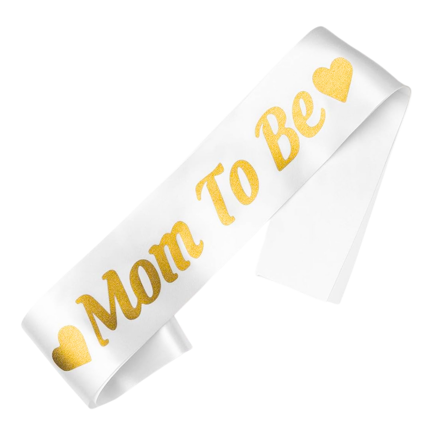 Gender Reveal Gold "Mom To Be" Sash