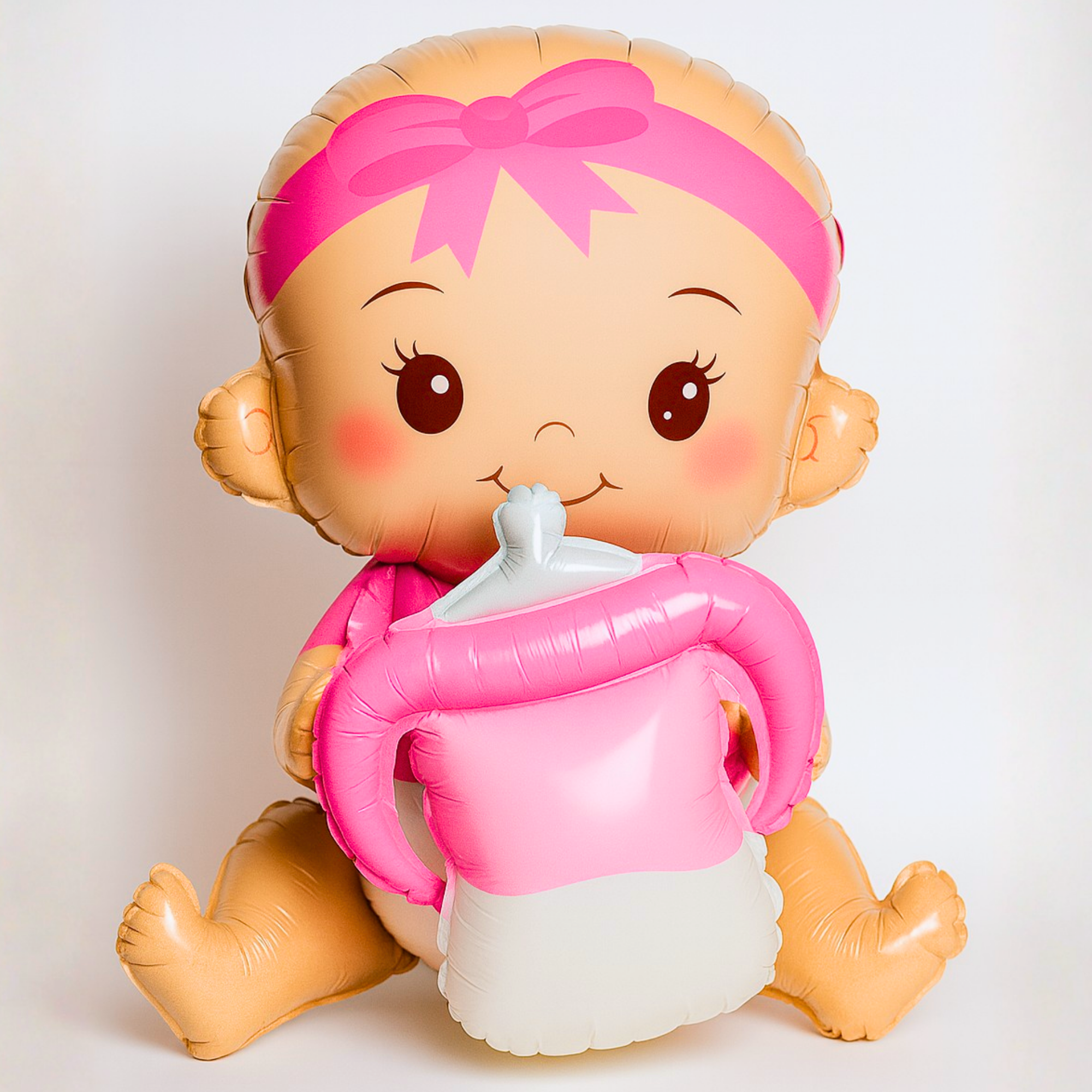 Gender Reveal Large BABY Girl Foil Balloon, Pink Baby Balloon for gender reveal and baby shower party