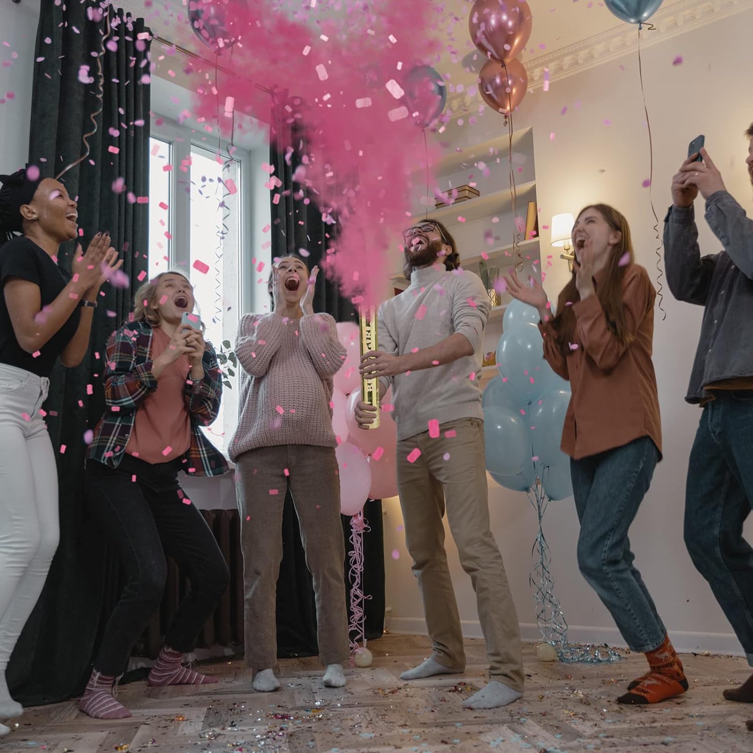 30CM Gender Reveal Cannon Pink