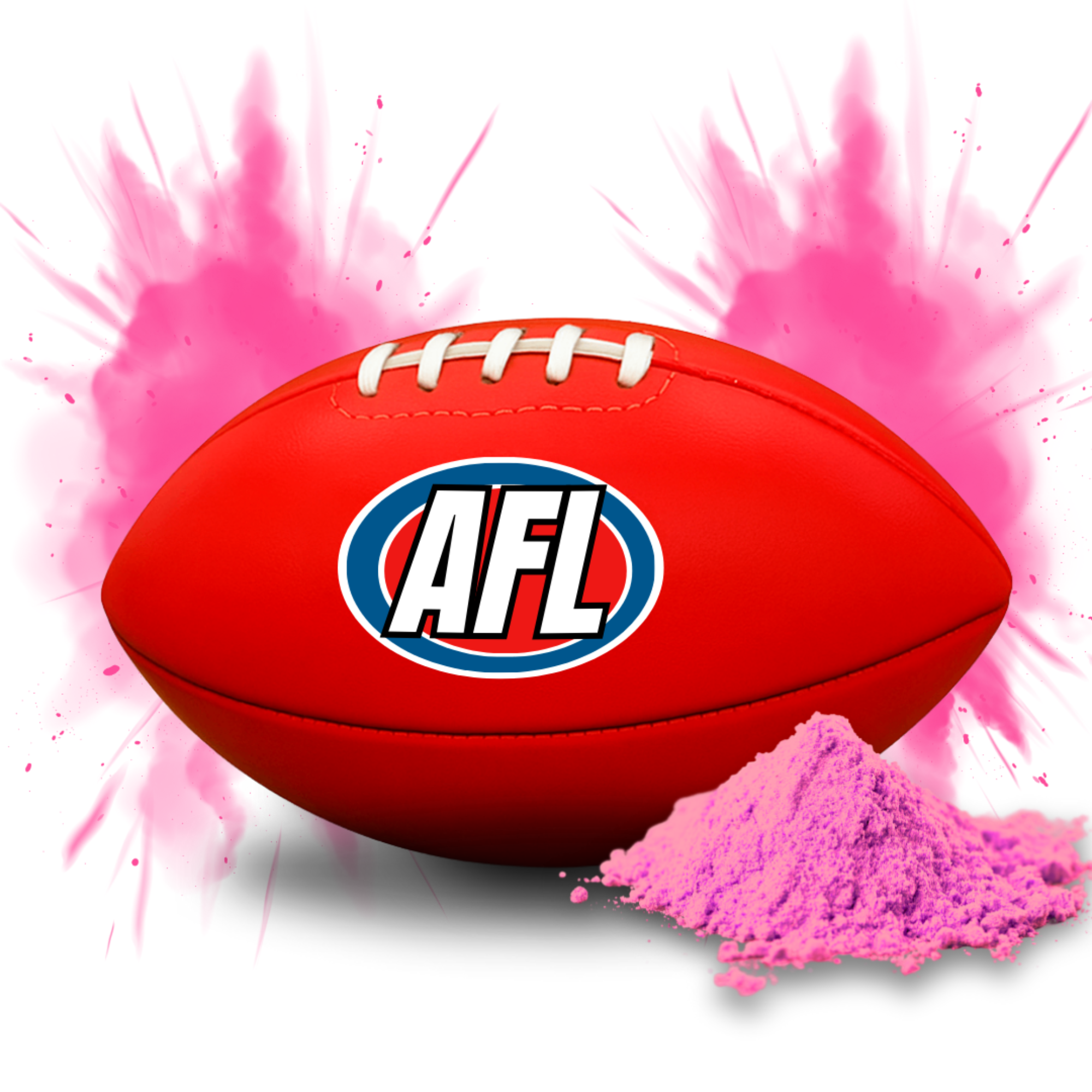 Afl Pink Ribbin Gender Reveal AFL Ball | Kick Off with a Burst of Colour! – Gender ...