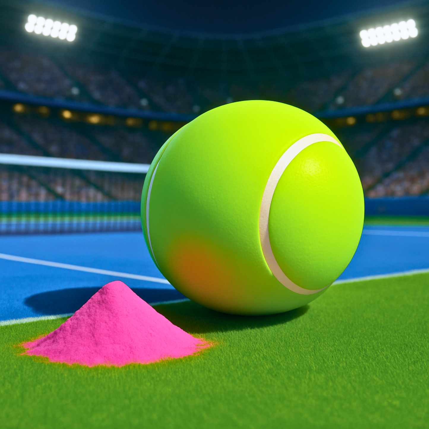 Gender Reveal Pink Tennis Ball With Pink  Powder for Baby Girl Gender Reveal Party.