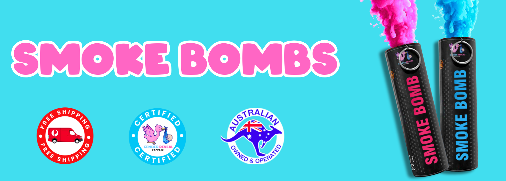 Gender Reveal Smoke Bombs