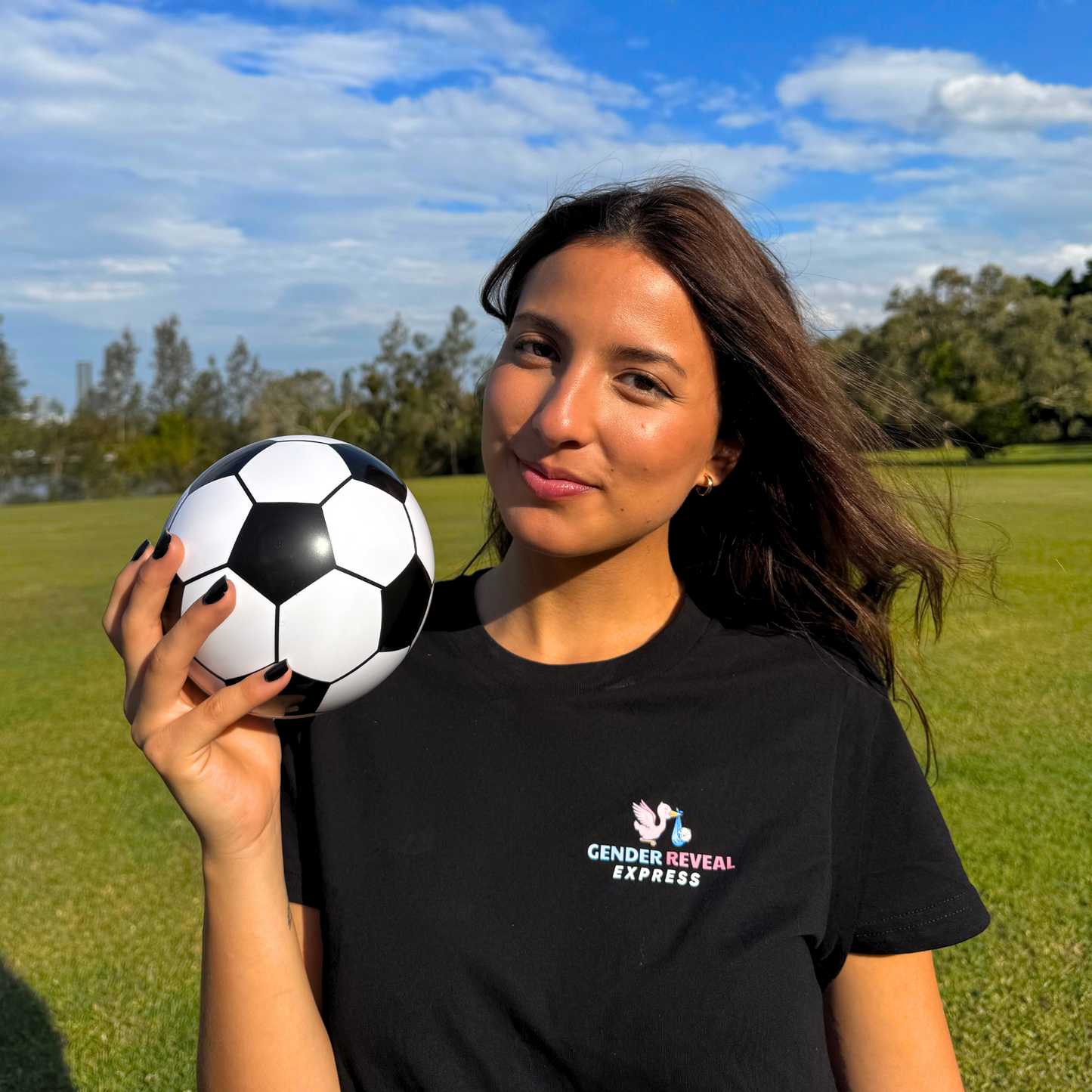 Gender Reveal Soccer Ball popular gender reveal ideas, for boy or girl gender reveal party