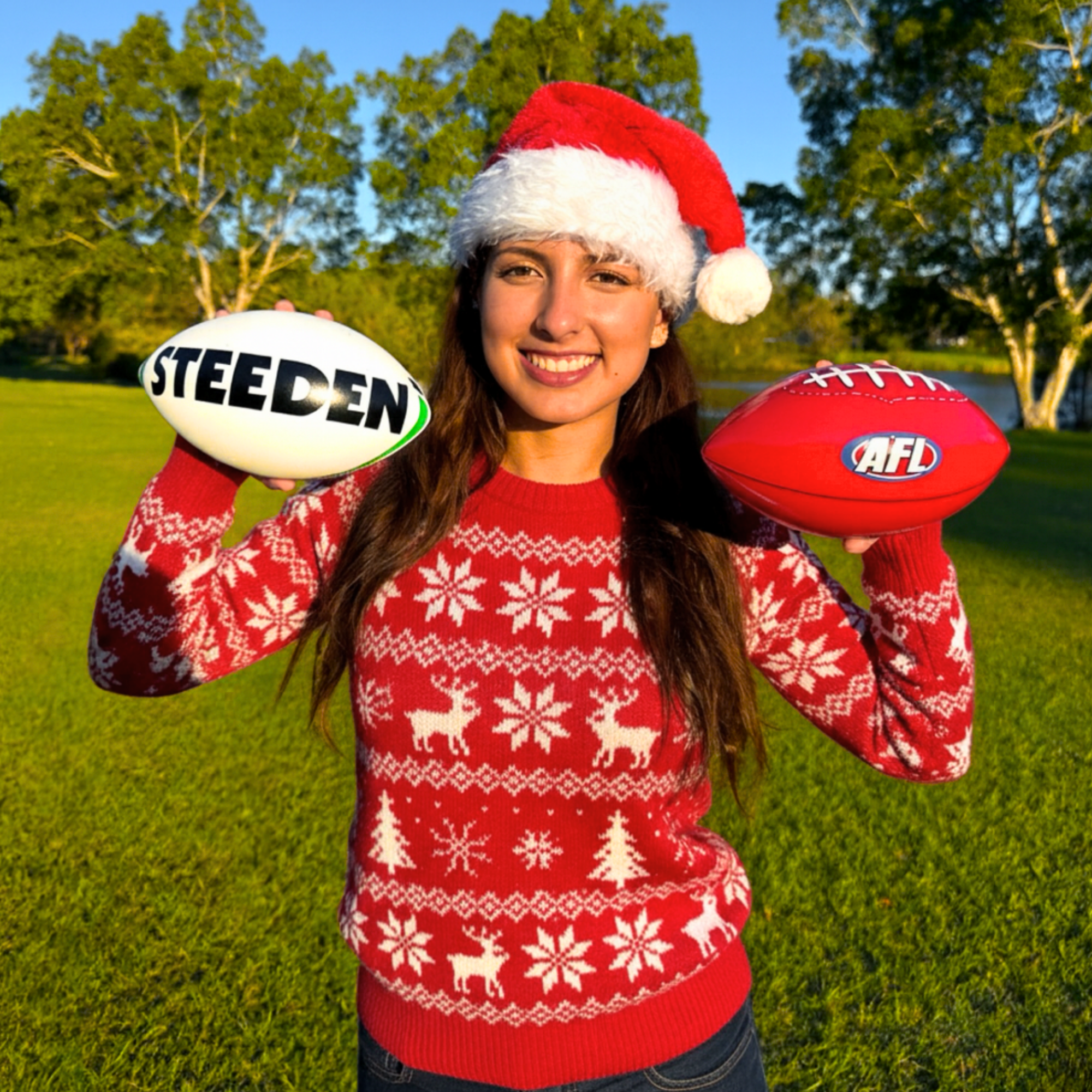 Gender Reveal Sports Ball AFL & Rugby Ball Christmas Sale