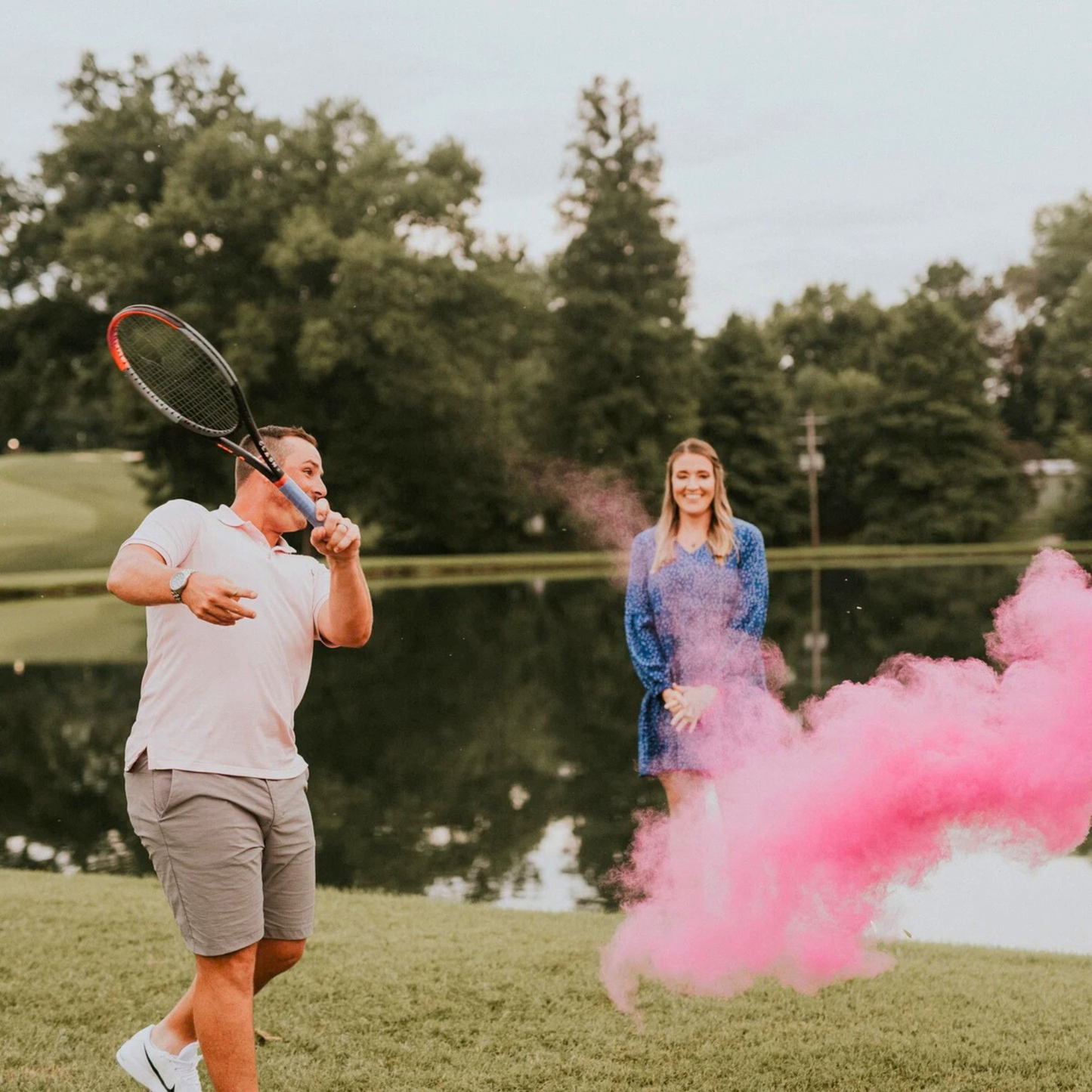 Gender Reveal Tennis Ball Reveal Pink Powder Gender Reveal Party.