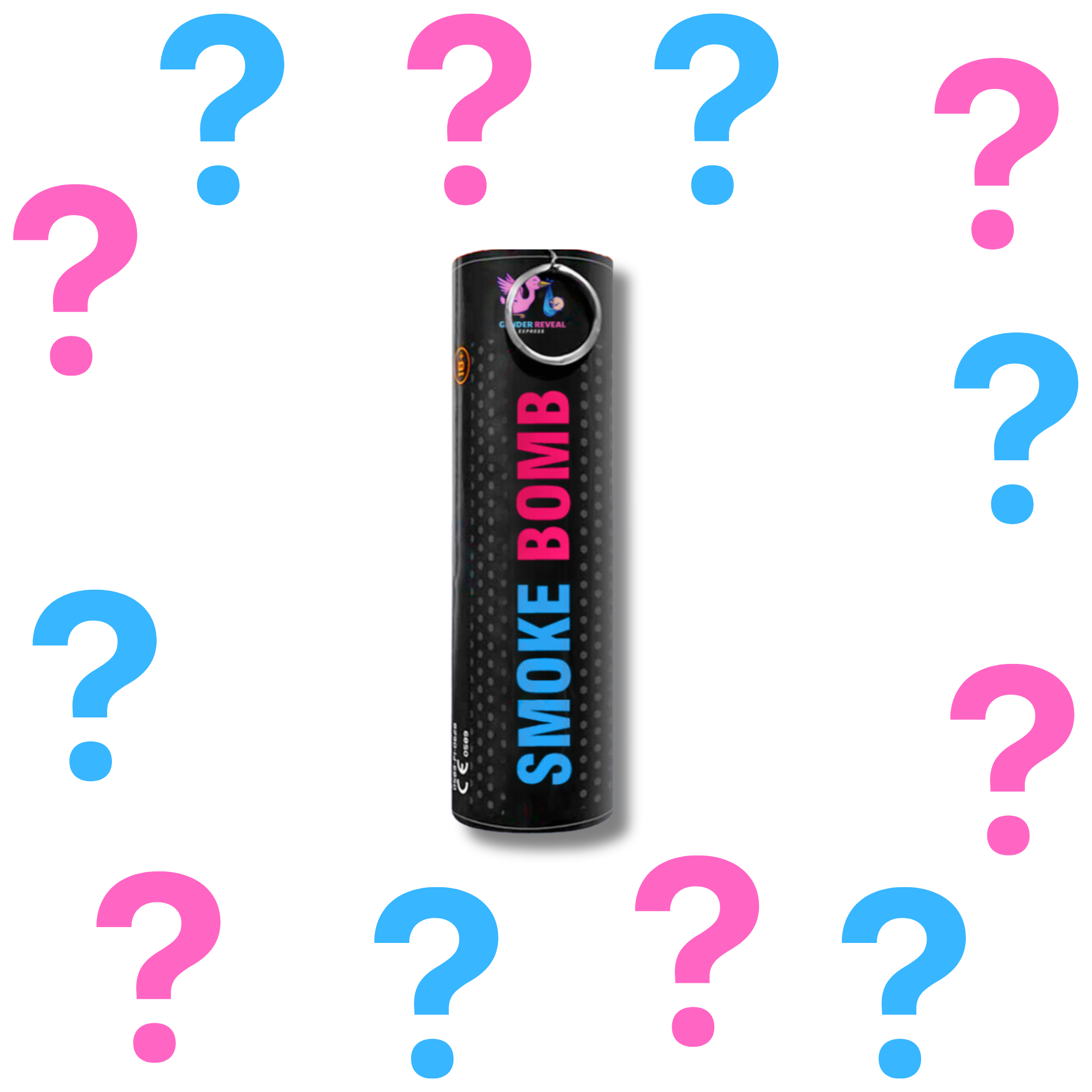 Gender Reveal Smoke Bomb Emitter Surprise Reveal for Gender Reveal Announcement Party.