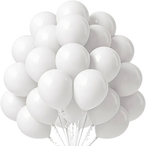 White Balloons 20 Pack
